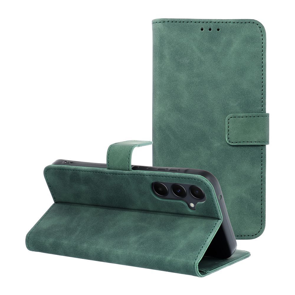 9d926f70befd15fce2f23222fead7c57 TENDER Book Case for SAMSUNG A55 5G green