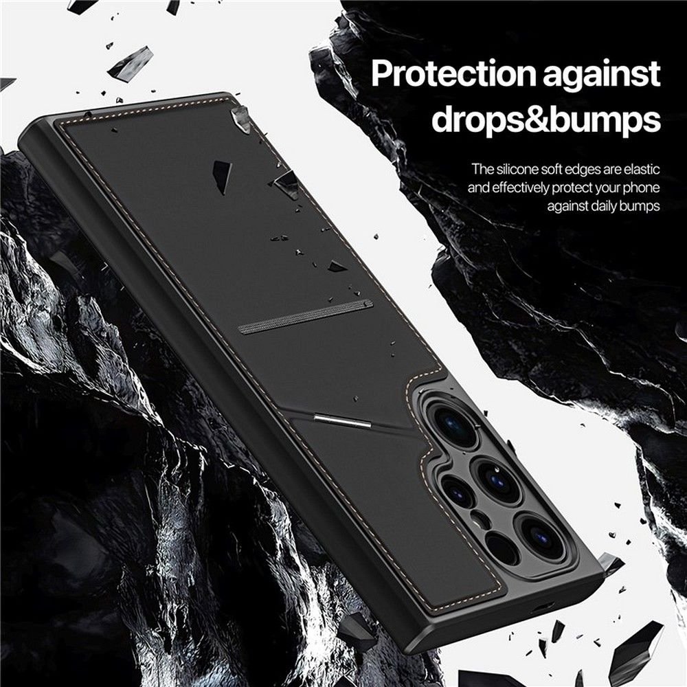 DUX DUCIS case RAFI II MAG with stand compatible with MagSafe for SAMSUNG S24 Ultra black