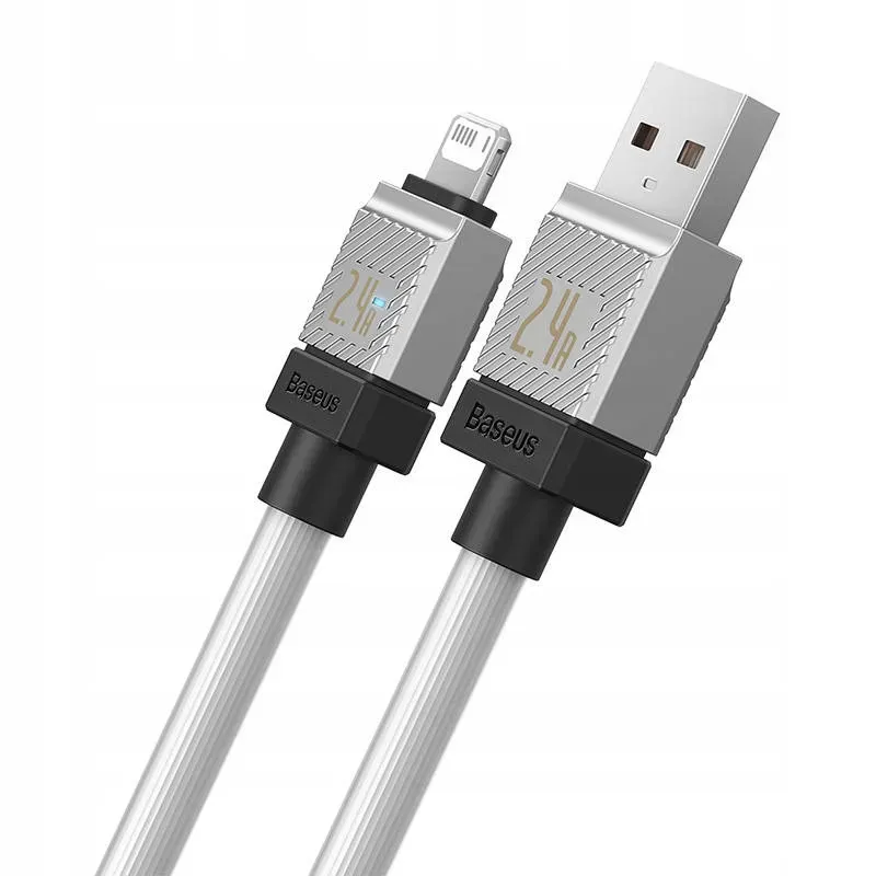 BASEUS cable USB A to Lightning 2,4A Coolplay CAKW000502 2 m white