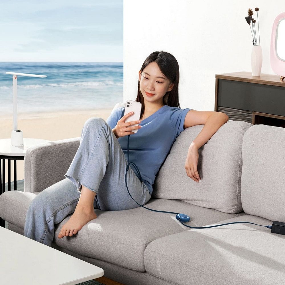 BASEUS cable 3in1 Type C to Micro USB / Lightning / Type C PD QC4.0 3,5A 100W CAMJ010203 1,1 blue