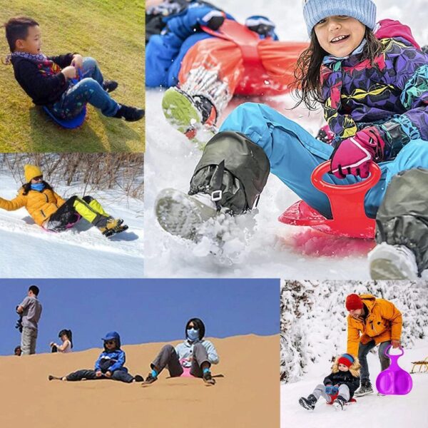 Slide for snow "Apple shape" RC-K-1218 green