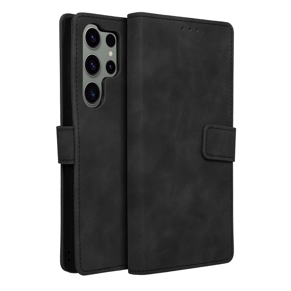 a109708ae4cef559ec35ae4e84944070 TENDER Book Case for SAMSUNG S23 Ultra black