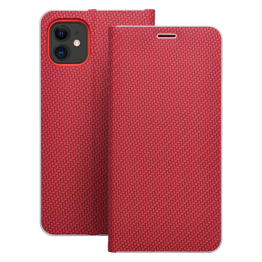 LUNA Book Carbon for IPHONE 17 Pro Max red