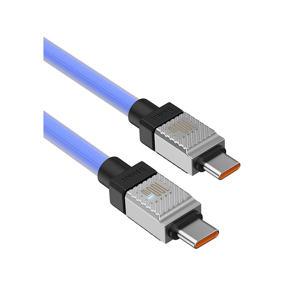 BASEUS cabel Type C to Type C PD 100W Coolplay CAKW000203 1 m blue