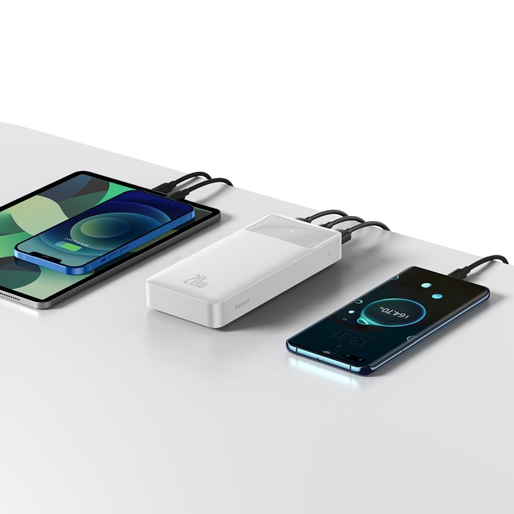 BASEUS powerbank 20000 mAh PD QC3.0 3A 20W PPBD050302 white