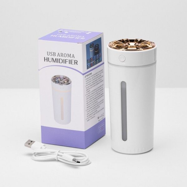 Aromatherapy car machine / humidifier / diffuser Art Deco model RM-0628 white