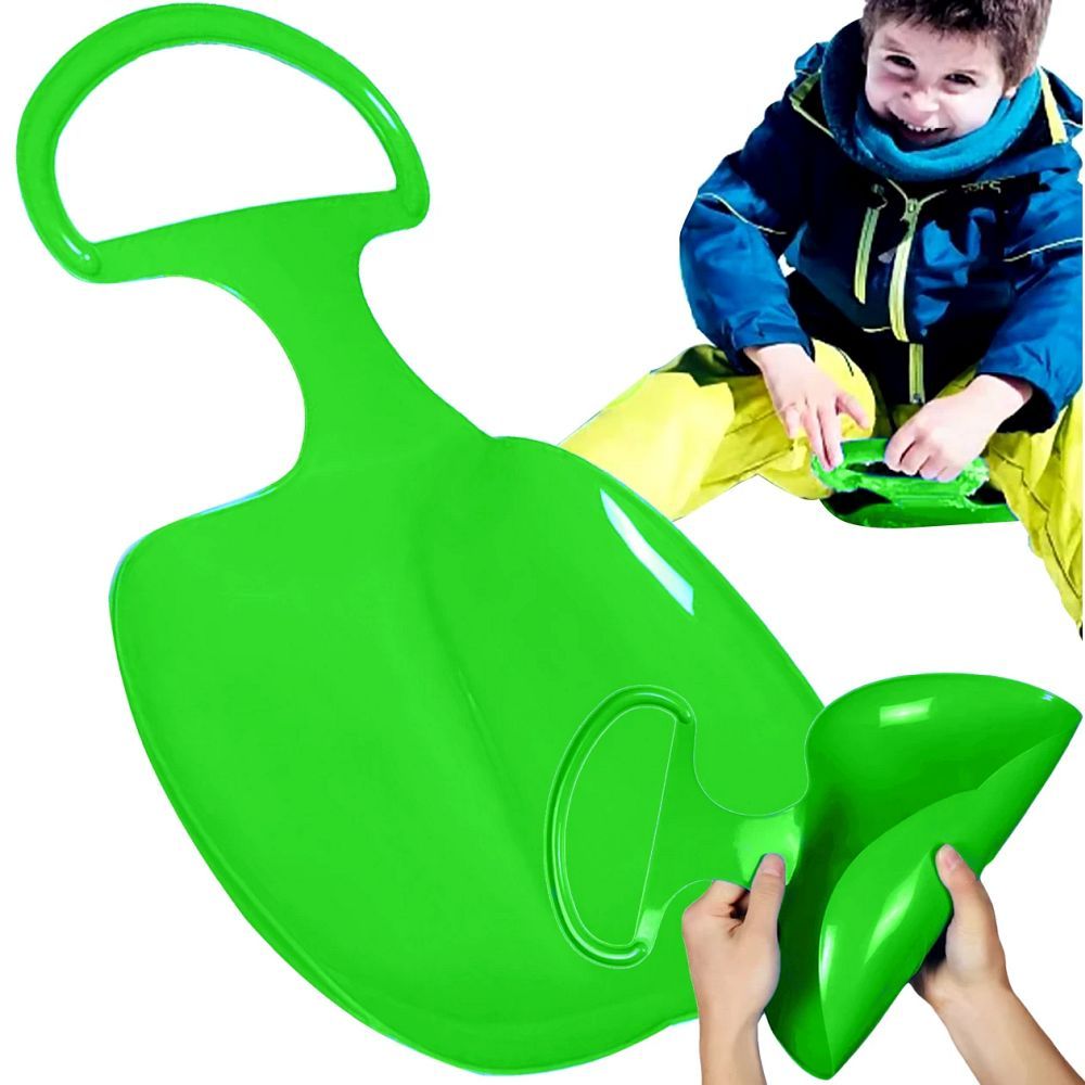 Slide for snow "Apple shape" RC-K-1218 green