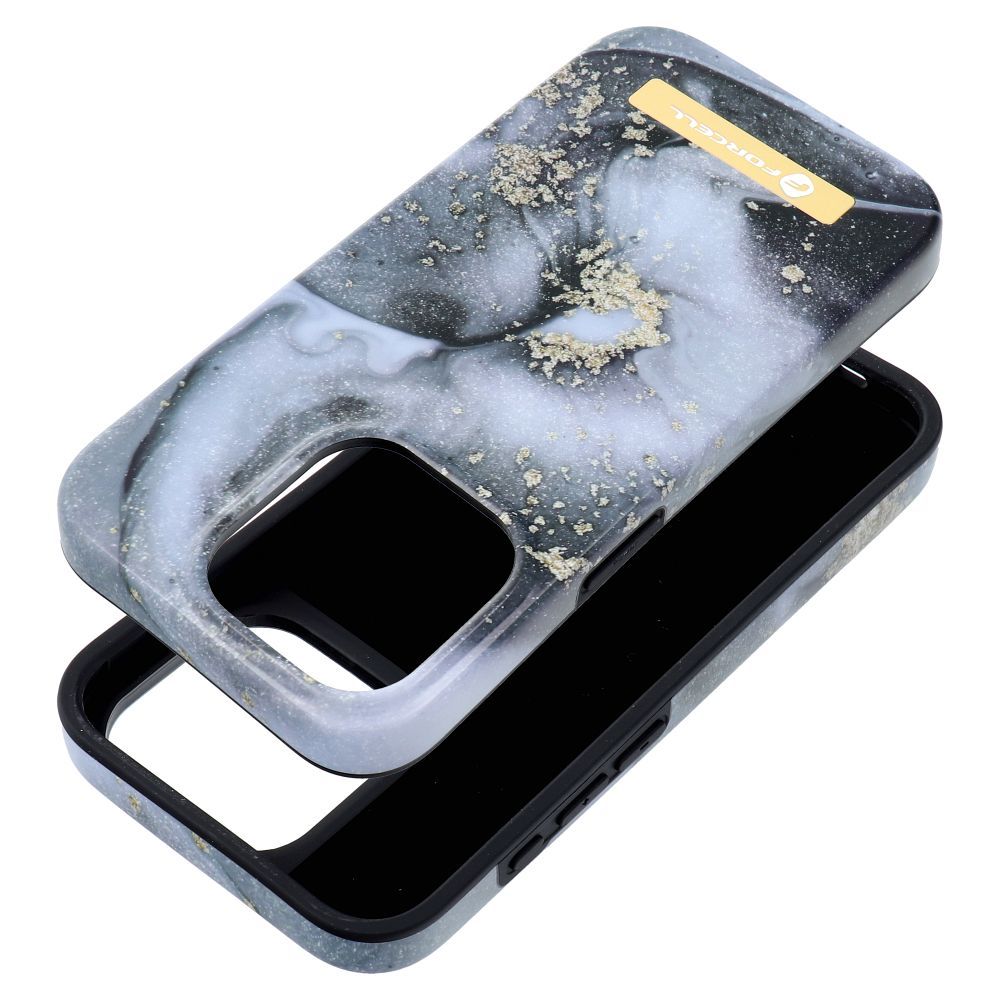 FORCELL F-PROTECT Mirage case compatible with MagSafe for IPHONE 15 PRO marble mist