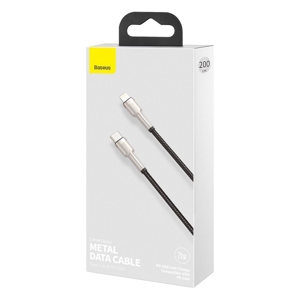 BASEUS cablel Type C to Lightning PD 20W Cafule CATLJK-B011 2 m black