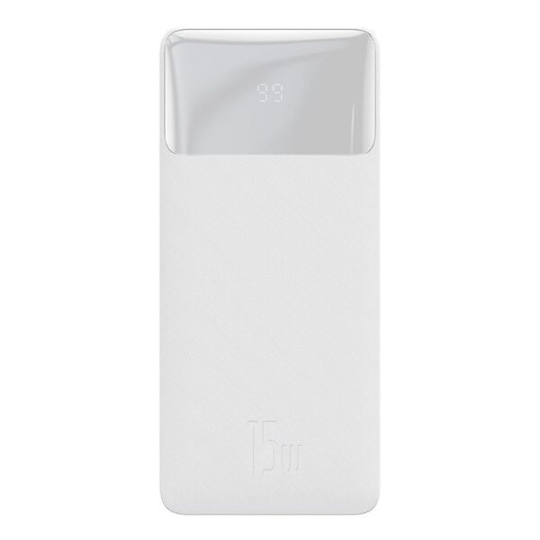 BASEUS powerbank 20000 mAh + cable USB A do Micro USB PD QC3.0 3A 15W PPBD050102 white