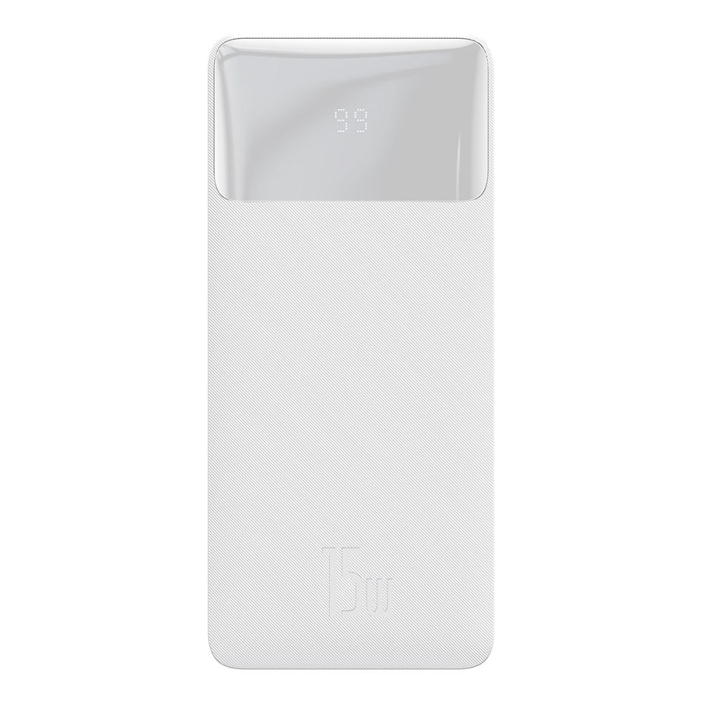 BASEUS powerbank 20000 mAh + cable USB A do Micro USB PD QC3.0 3A 15W PPBD050102 white