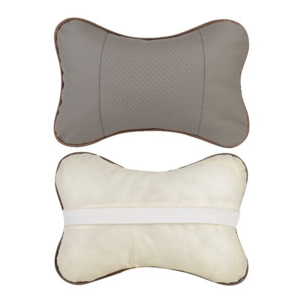 Car headrest pillow grey