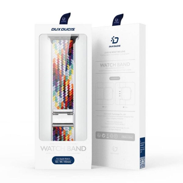 DUX DUCIS strap MIXTURE II stretchable braided for Apple Watch 38 / 40 / 41 mm rainbow