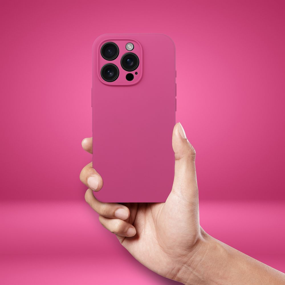 Case SILICONE 2mm for IPHONE 17 compatible with MagSafe pink