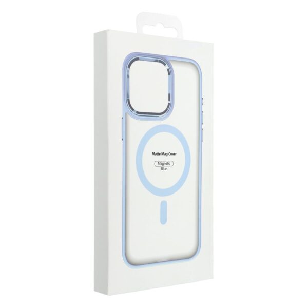 MATTE MAG COVER case compatible with MagSafe for IPHONE 17 Pro blue