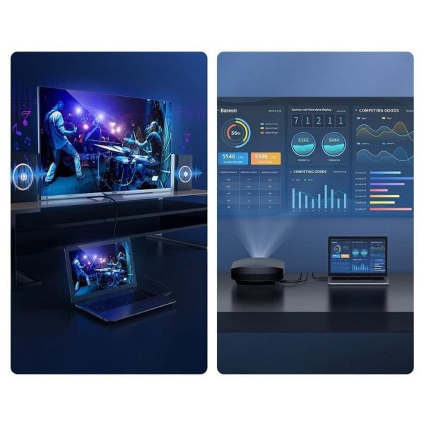 BASEUS cable HDMI to HDMI 4K 60Hz 2.0 HD CAKGQ-D01 5 m black