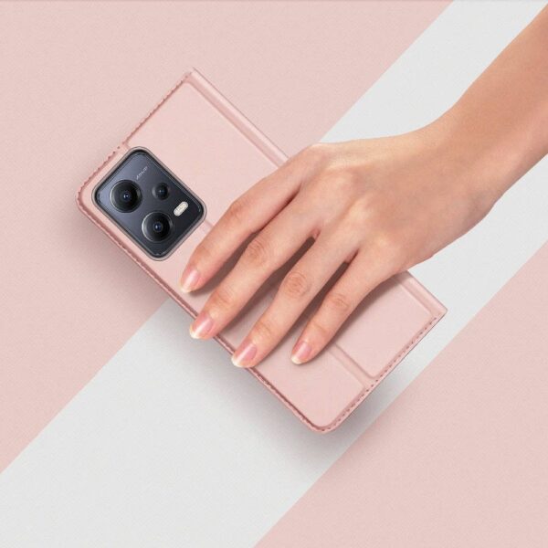 DUX DUCIS wallet case SKIN PRO for REDMI NOTE 12 5G rose