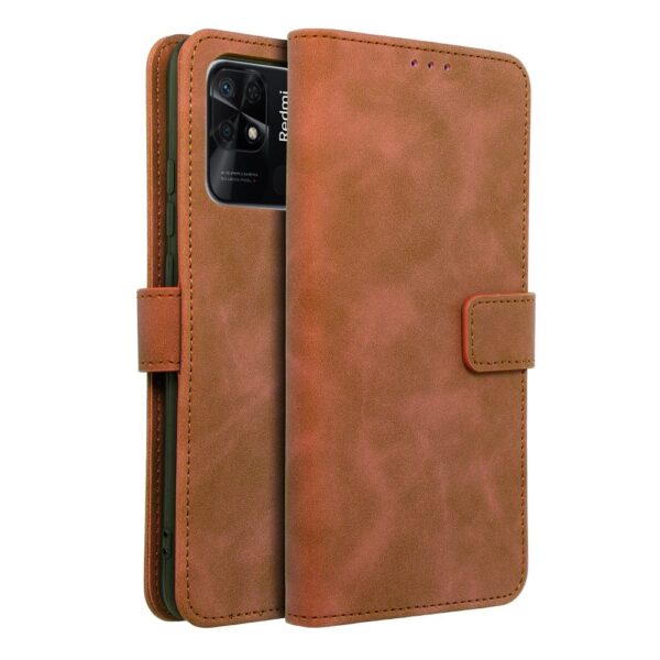 TENDER Book Case for XIAOMI Redmi 10C brown