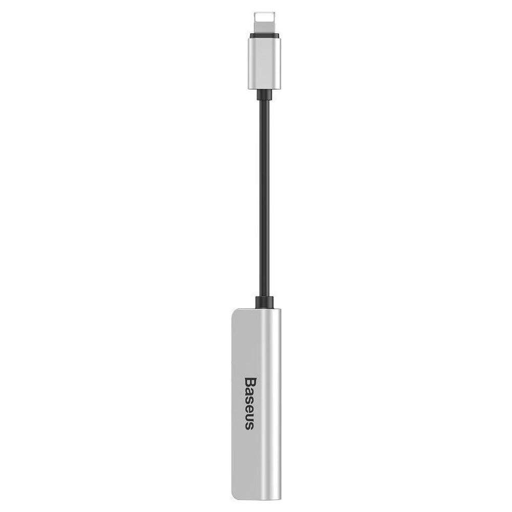 BASEUS adapter AUX 3in1 Lightning to Jack 3,5 mm (female) + 2 x Lightning L52 CALL52-S1 silver black
