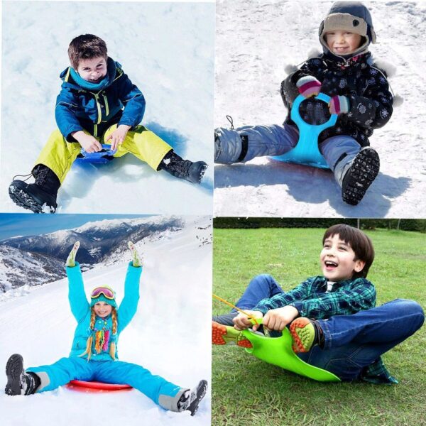 Slide for snow "Apple shape" RC-K-1218 green