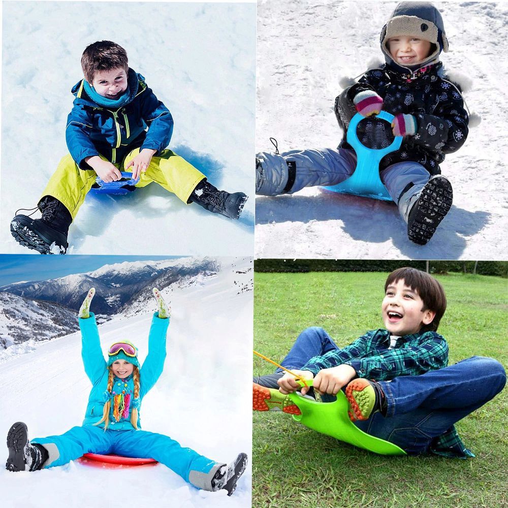 Slide for snow "Apple shape" RC-K-1218 green