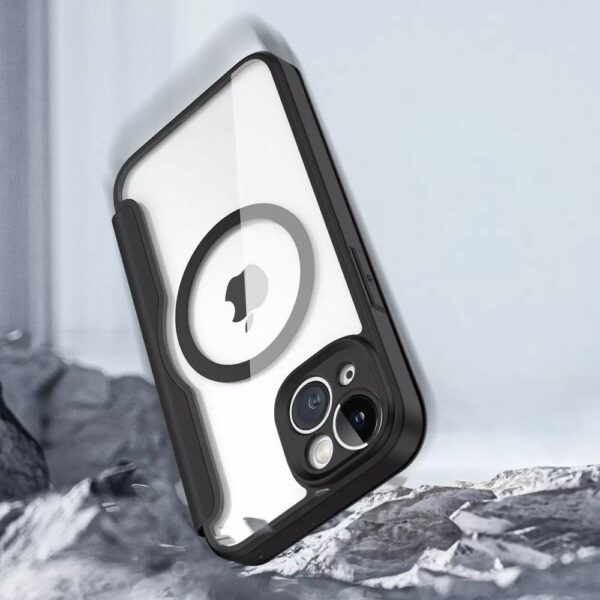 DUX DUCIS wallet case SKIN X PRO compatible with MagSafe for IPHONE 13 / 14 black