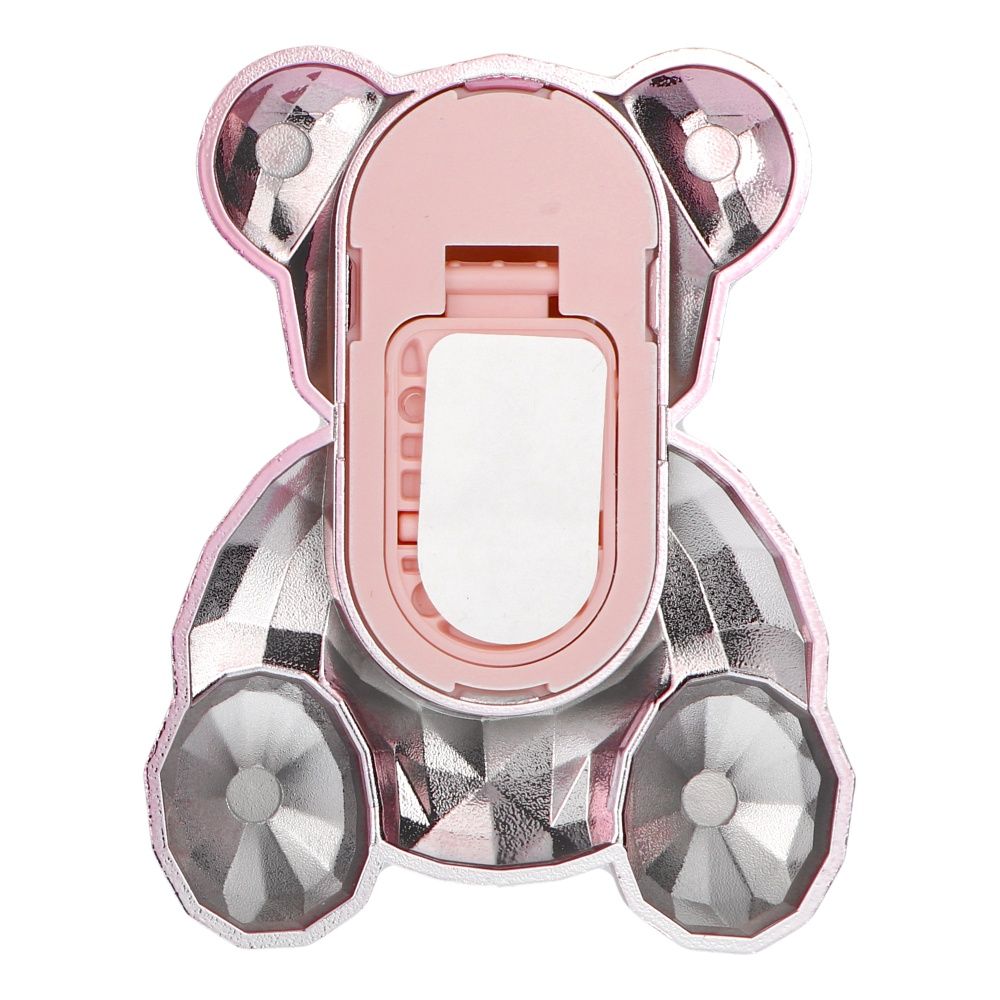 Phone stand BEAR - stick-on - pink