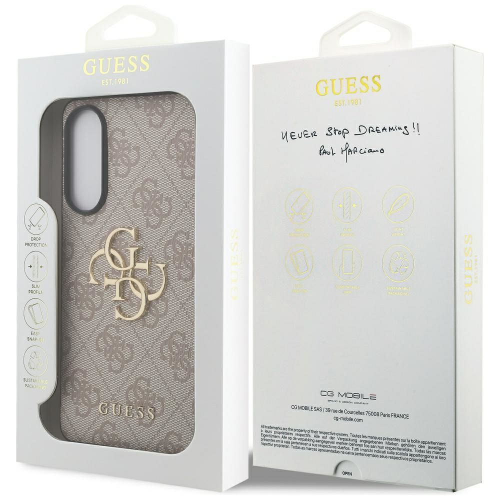 GUESS case for SAMSUNG S25 Edge GUHCS25E4GMGPI (4G PU Big Logo) pink