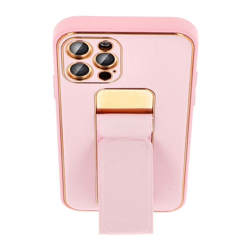b824cfa8bd07fd1d9bb419e9a6c6367d LEATHER CASE KICKSTAND for IPHONE 15 Plus pink