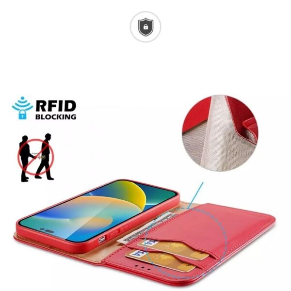 DUX DUCIS wallet case HIVO for IPHONE 15 Pro red