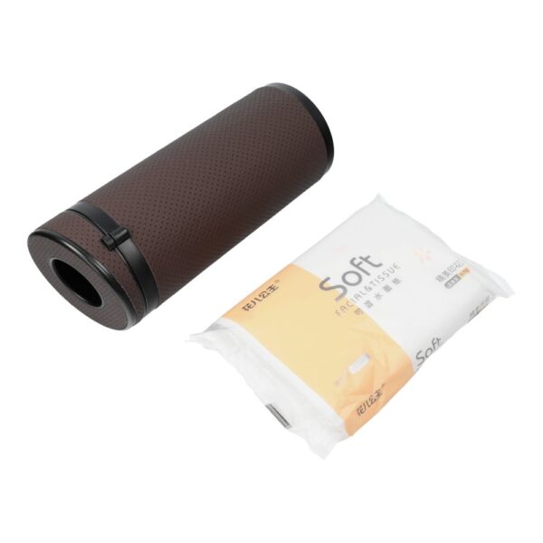 Tube-shaped tissue dispenser brown
