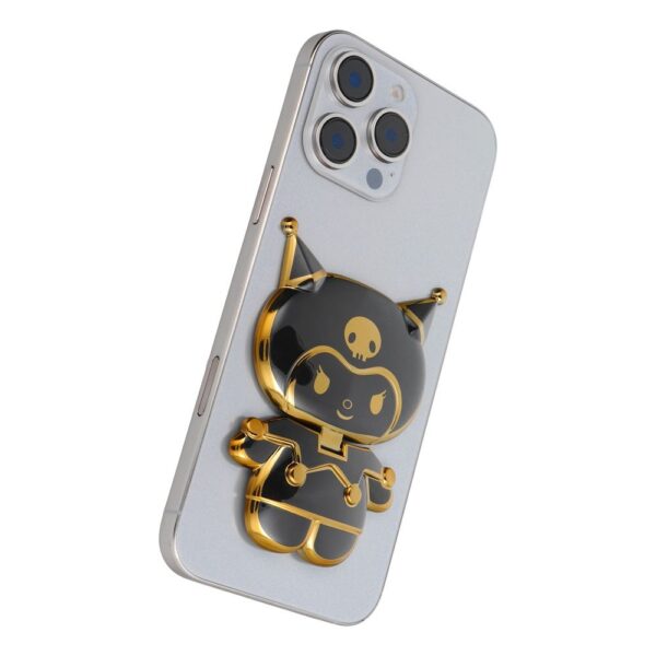 Phone stand DOLL - stick-on - czarny