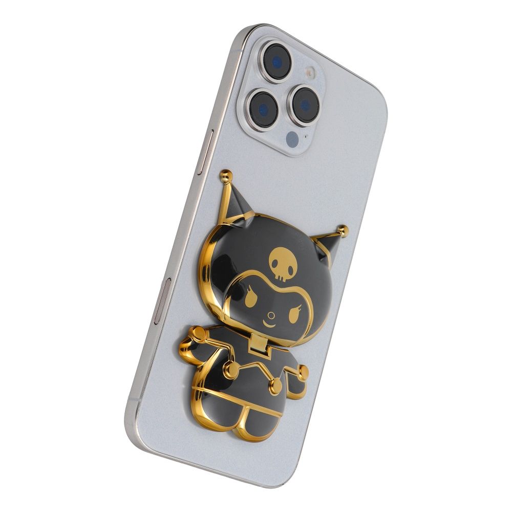 Phone stand DOLL - stick-on - czarny
