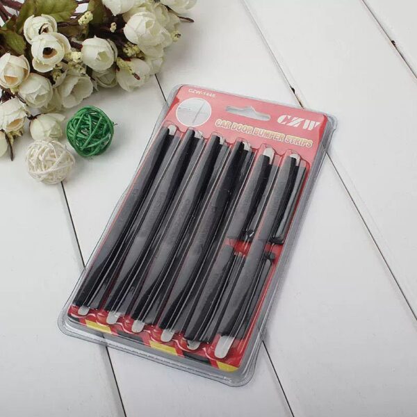 Car door edge protector 8 pcs black