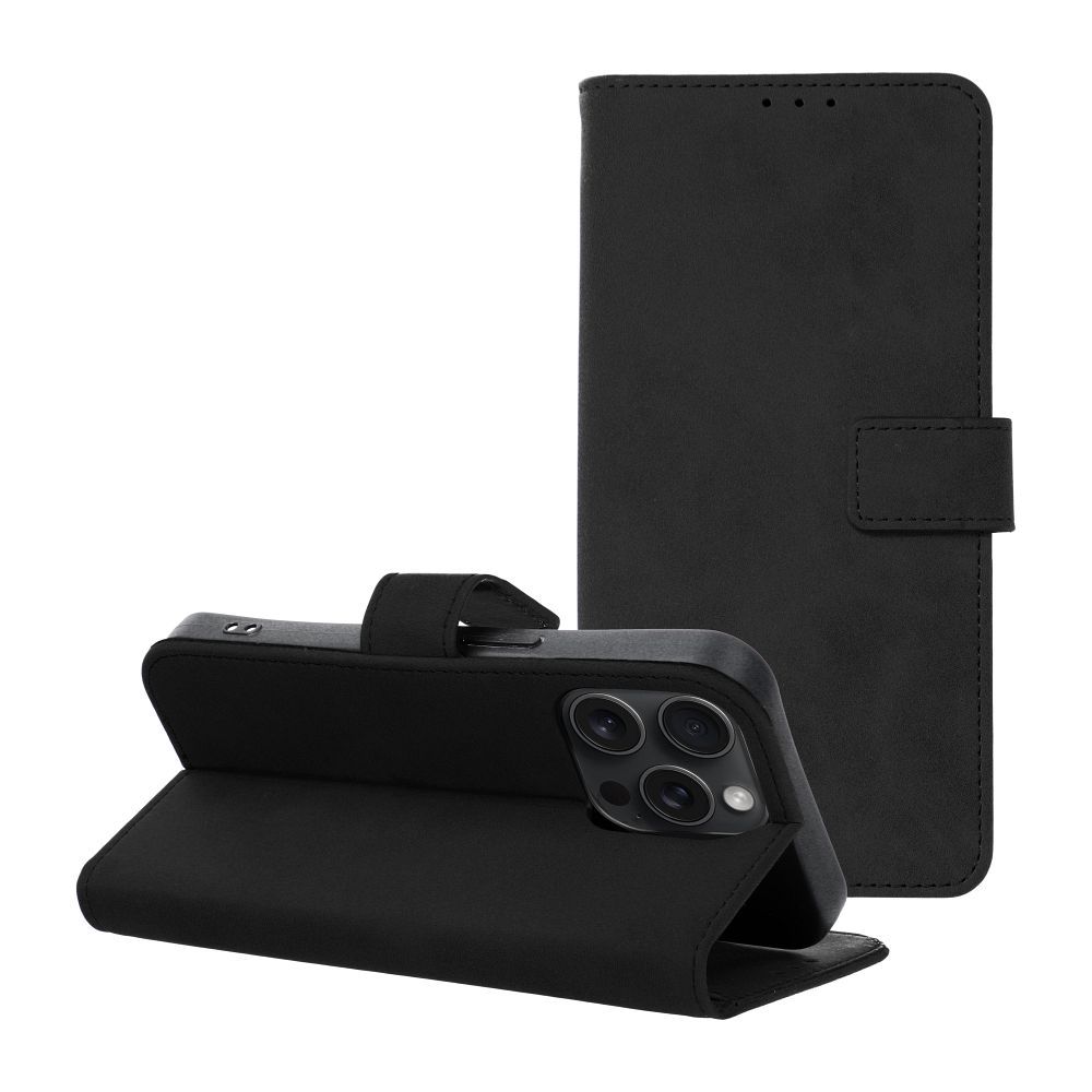 bbc1379421f75af4fbaa2f0fc21e7719 TENDER Book Case for IPHONE 15 Pro black