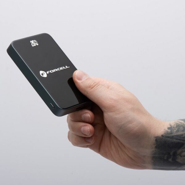 FORCELL F-ENERGY F10K8 Super Slim powerbank compatible with MagSafe PD3.0 QC4.0 15W 10000 mAh black