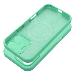 Case SILICONE 2mm for IPHONE 17 compatible with MagSafe mint