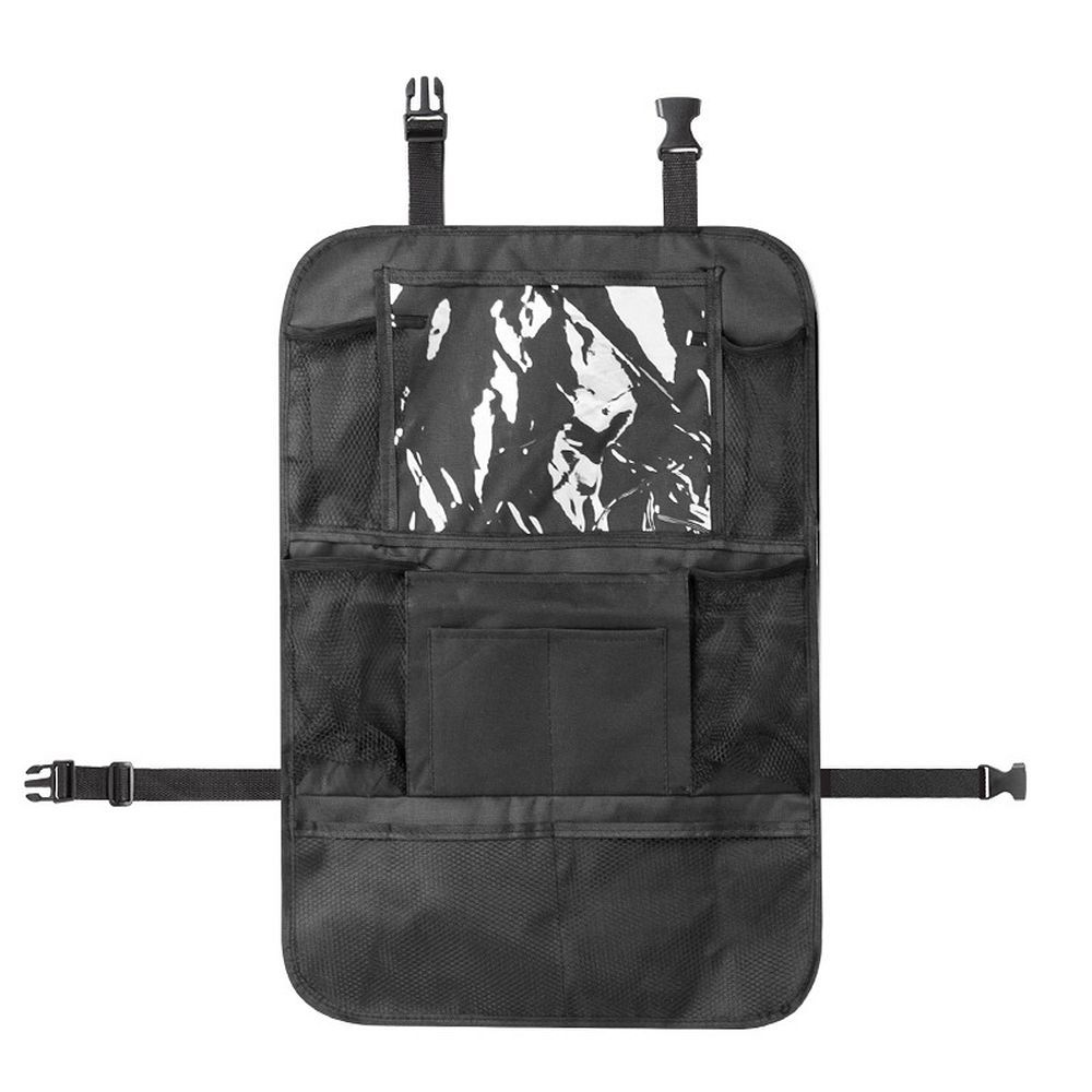 Car organizer for front seats with compartments BY-1298 black