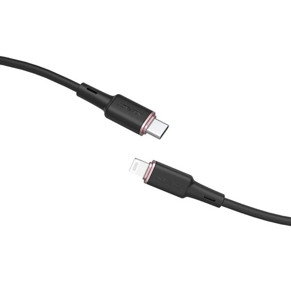 ACEFAST cable Type C to Lightning 8-pin MFi 3A PD30W C2-01 silicone 1,2m black