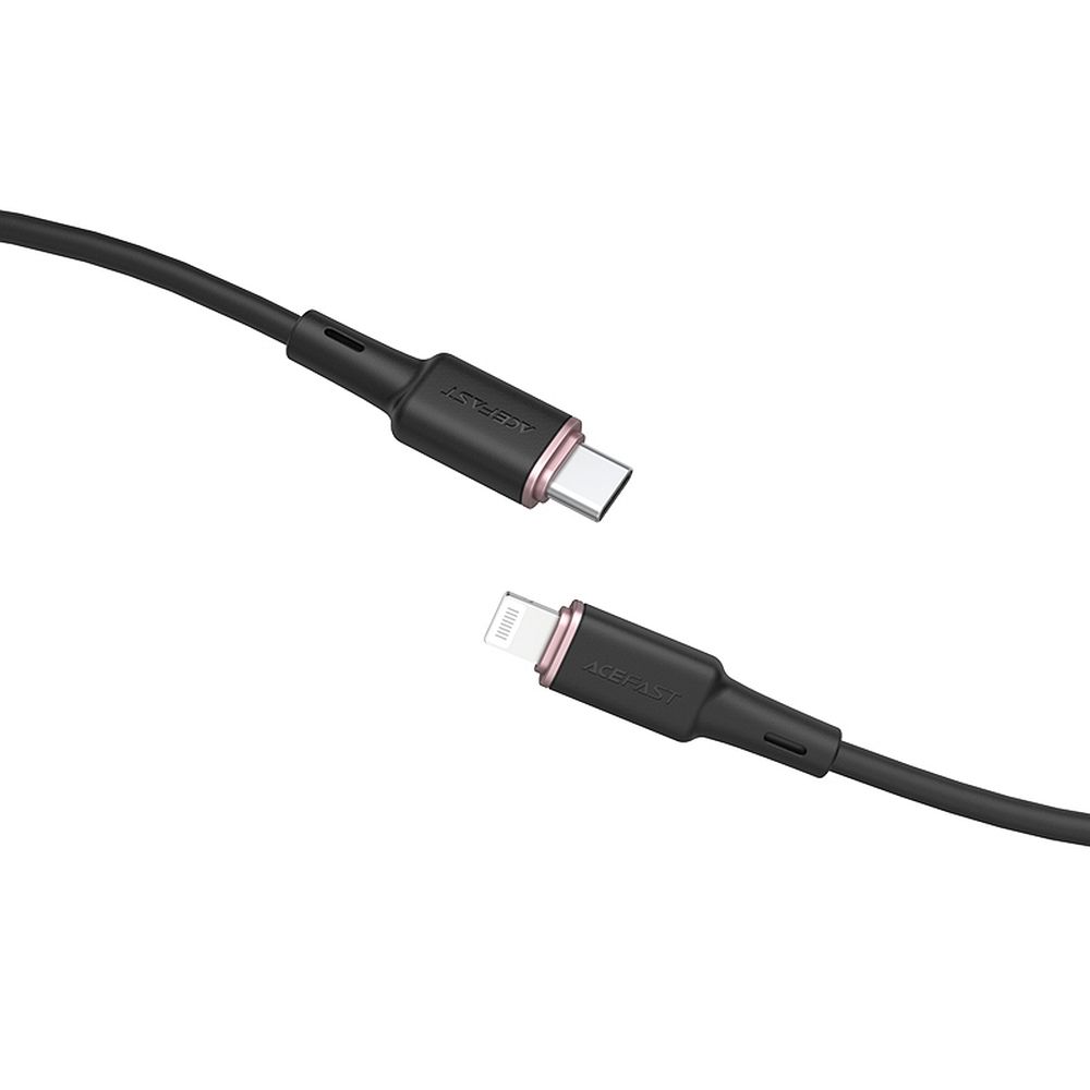 ACEFAST cable Type C to Lightning 8-pin MFi 3A PD30W C2-01 silicone 1,2m black
