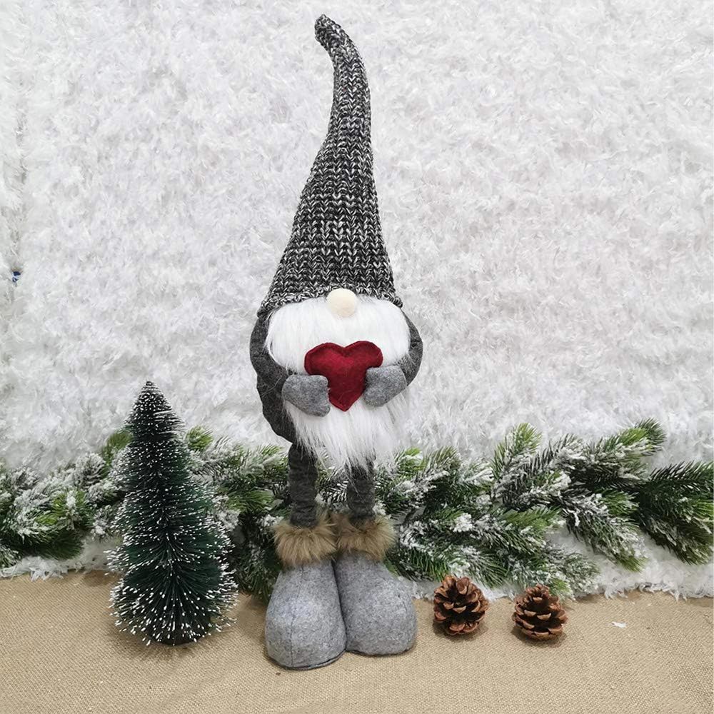 Christmas decoration elf on telescopic legs RC-K-1215 gray