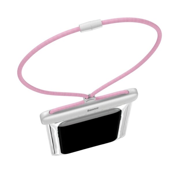 BASEUS uniwersal cover waterproof bag IPX8 ACFSD-D24 white pink