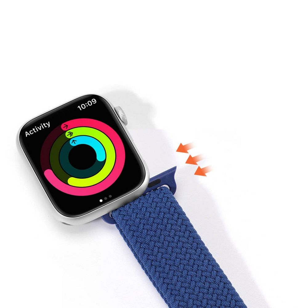 DUX DUCIS strap MIXTURE II stretchable braided for Apple Watch 38 / 40 / 41 mm blue