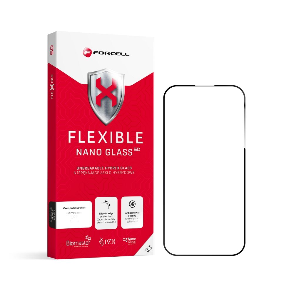 Forcell Flexible Nano Glass 5D for iPhone 16 Pro black