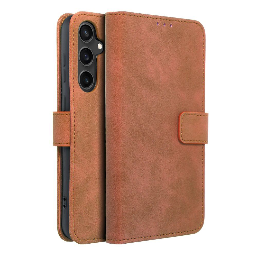 c8f431935ead4eebde854cfa355d6d54 TENDER Book Case for SAMSUNG S23 FE brown