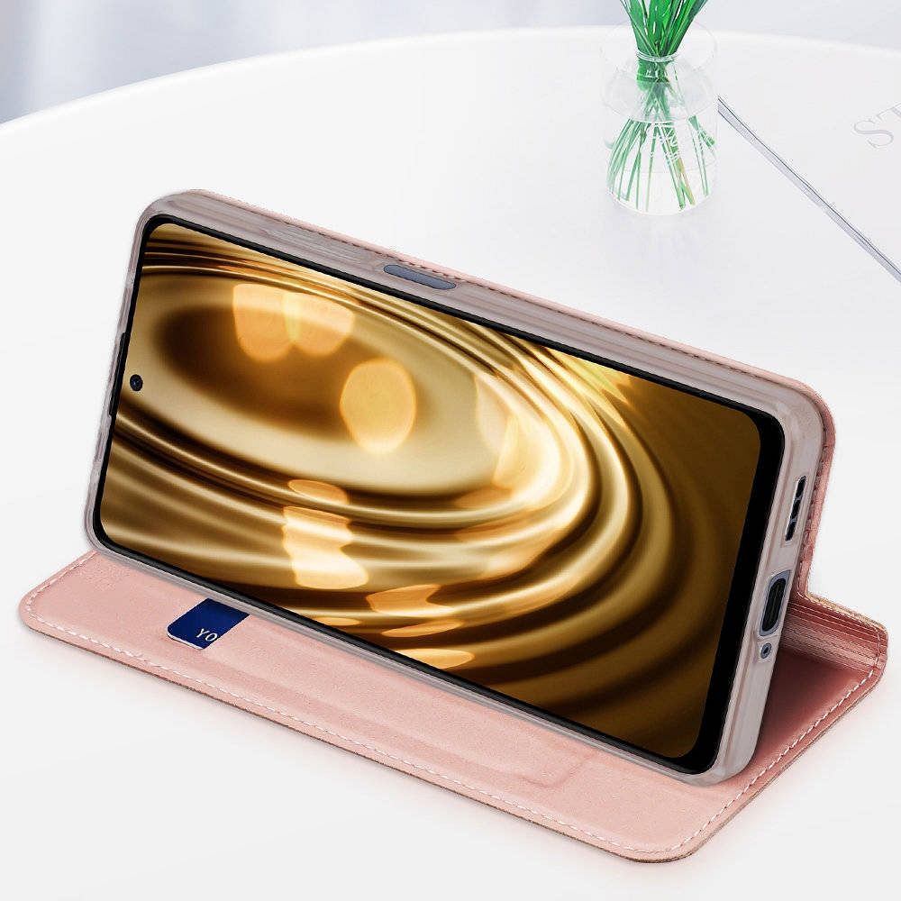 DUX DUCIS wallet case SKIN PRO for REDMI NOTE 12 5G rose