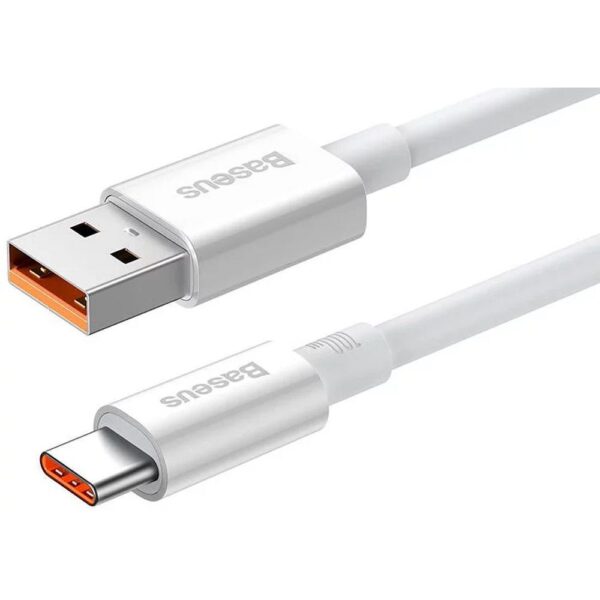 BASEUS cable USB A to Type C PD 6A 100W P10320102214-00 1 m white