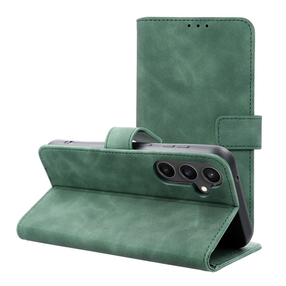 cfa5a5253695e3d2a4ec1a0fba466770 TENDER Book Case for SAMSUNG S23 FE green