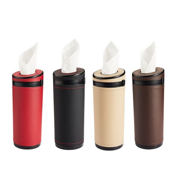 Tube-shaped tissue dispenser black