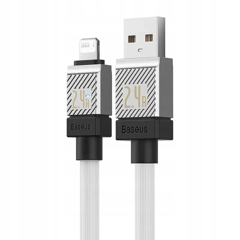 BASEUS cable USB A to Lightning 2,4A Coolplay CAKW000502 2 m white